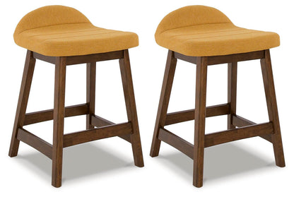Lyncott Bar Stools (Set of 2) - D615-424X2 - product view or room setting; set of 2; individual included-item views (supplier image 27)