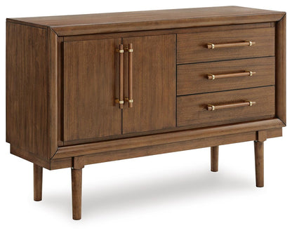 Lyncott Dining Server - D615-60 - product view or room setting; only dining room storage included (supplier image 1)