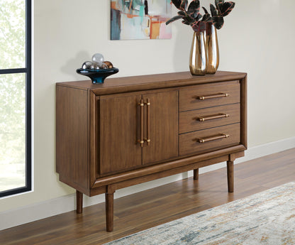 Lyncott Dining Server - D615-60 - product view or room setting; only dining room storage included (supplier image 2)