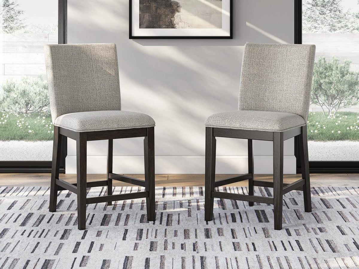 Neymorton Bar Stools (Set of 2) - D618-124X2 - product view or room setting; set of 2; individual included-item views (supplier image 8)