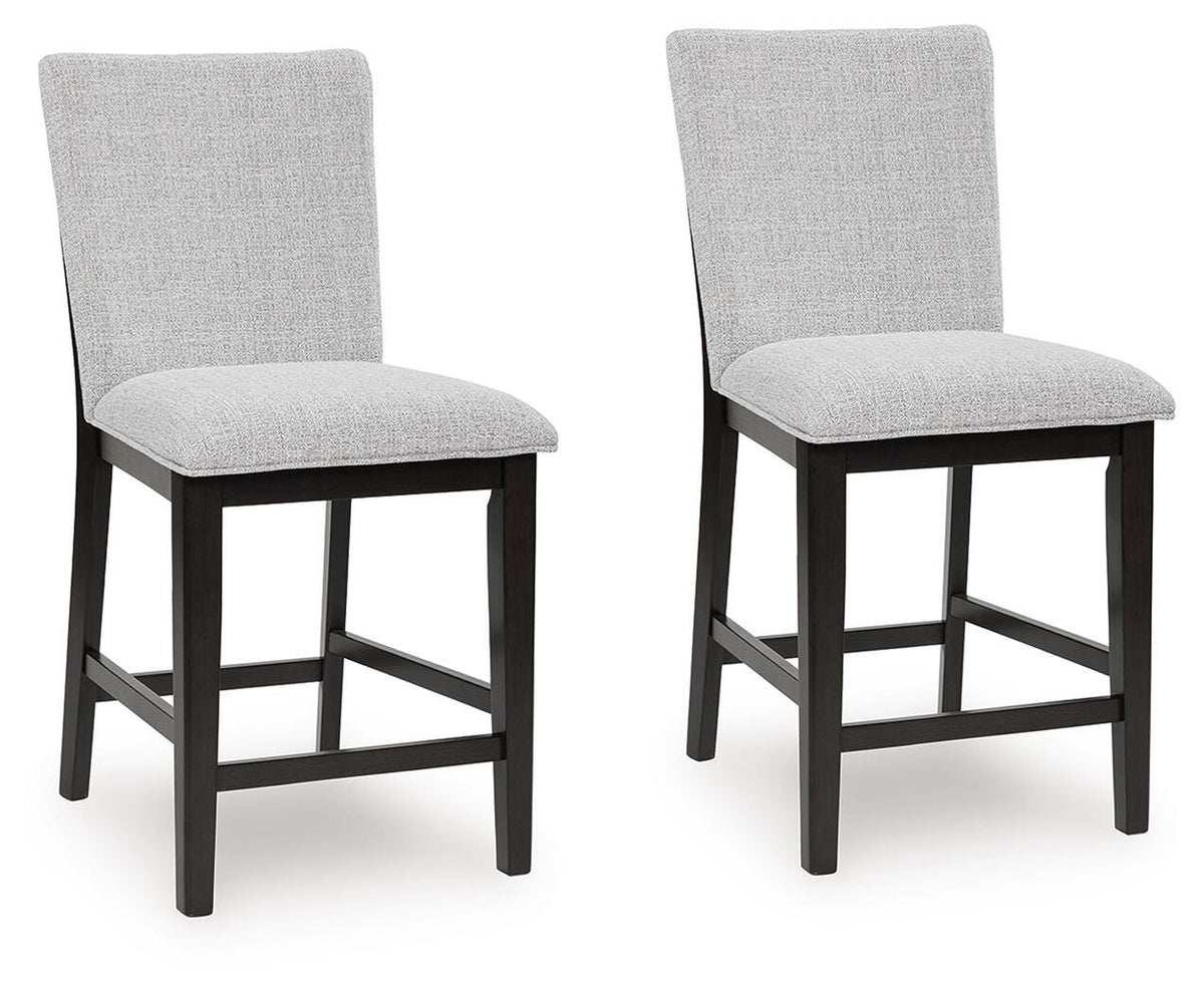 Neymorton Bar Stools (Set of 2) - D618-124X2 - product view or room setting; set of 2; individual included-item views (supplier image 1)