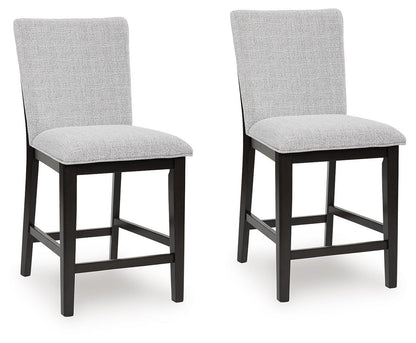 Neymorton Bar Stools (Set of 2) - D618-124X2 - product view or room setting; set of 2; individual included-item views (supplier image 1)