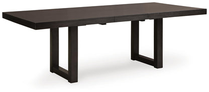 Neymorton Dining Extension Table - D618-35 - product view or room setting; only dining table included (supplier image 1)