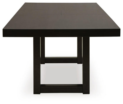 Neymorton Dining Extension Table - D618-35 - product view or room setting; only dining table included (supplier image 5)