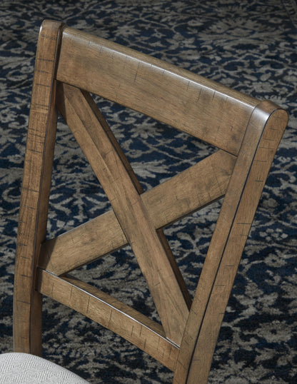 Moriville Dining Chairs (Set of 2) - D631-01X2 - finish or detail (supplier image 4)