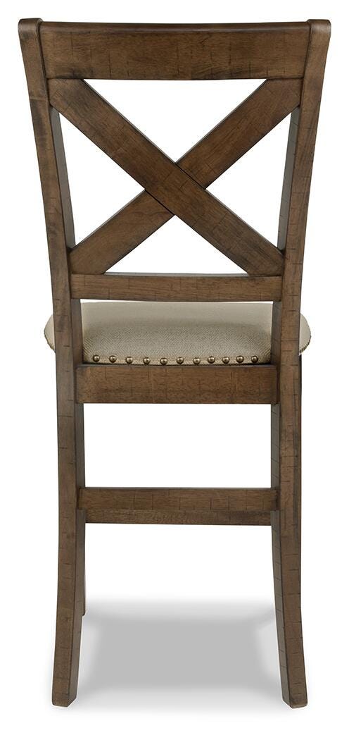 Moriville Bar Stools (Set of 2) - D631-124X2 - product view or room setting; set of 2; individual included-item views (supplier image 6)