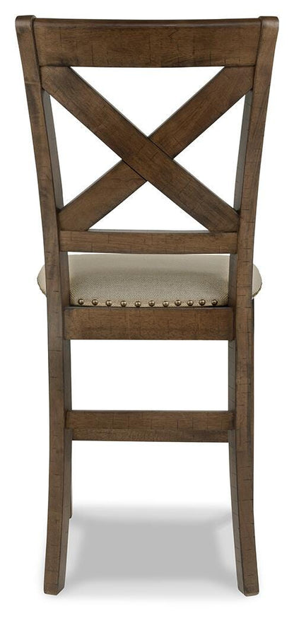 Moriville Bar Stools (Set of 2) - D631-124X2 - product view or room setting; set of 2; individual included-item views (supplier image 6)