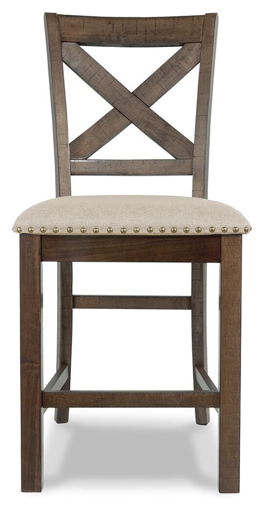Moriville Bar Stools (Set of 2) - D631-124X2 - product view or room setting; set of 2; individual included-item views (supplier image 10)
