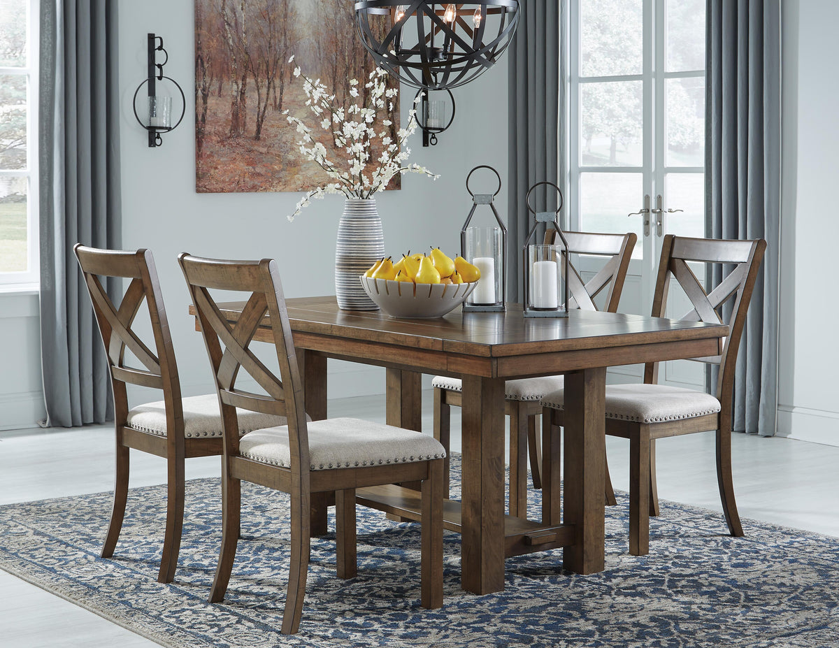 Moriville Dining Chairs (Set of 2) - D631-01X2 - product view or room setting; set of 2; individual included-item views (supplier image 8)