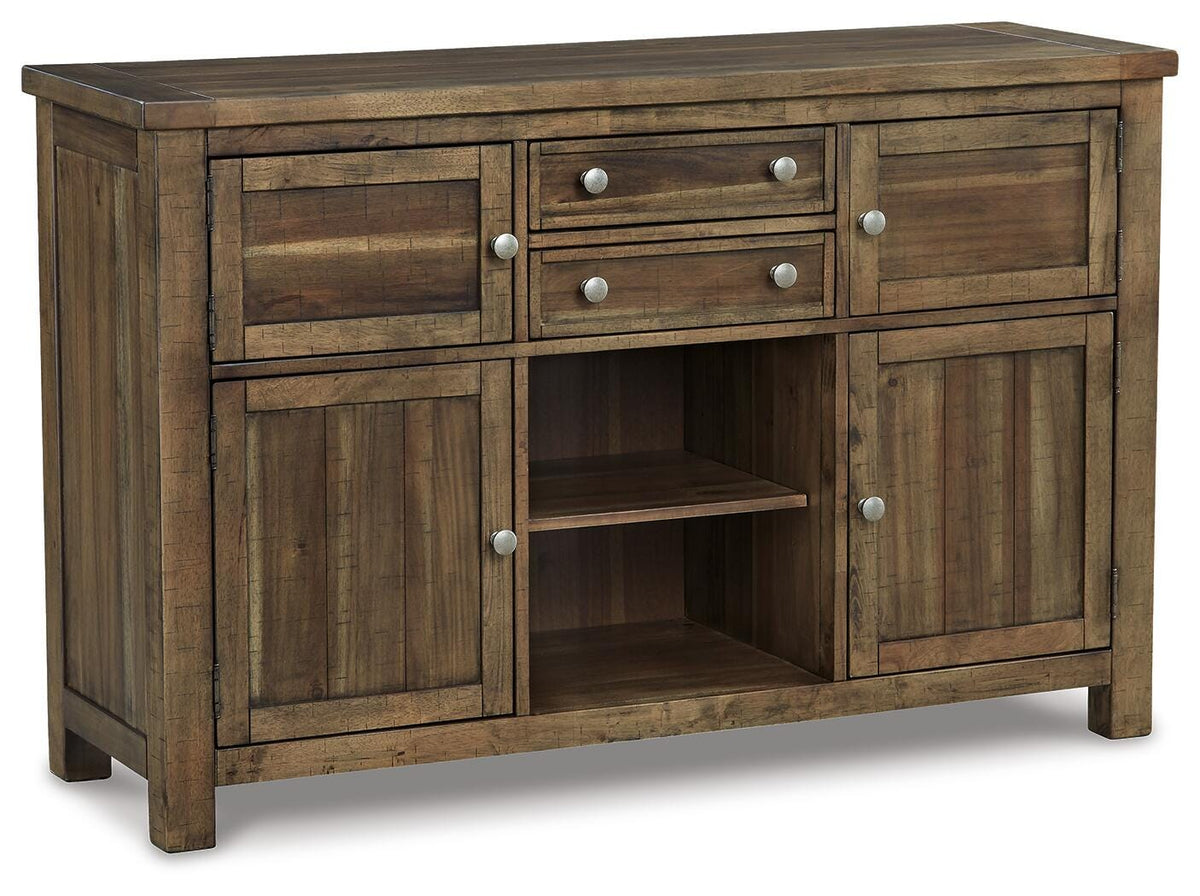 Moriville Dining Server - D631-60 - product view or room setting; only dining room storage included (supplier image 1)