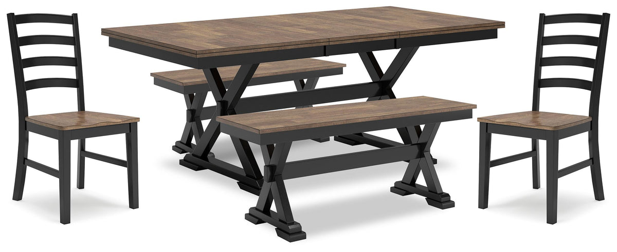 Wildenauer Dining Room Sets - D634D7 - product view or room setting; complete kit and included component views (supplier image 34)