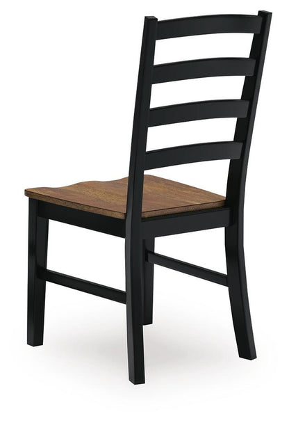 Wildenauer Dining Chairs (Set of 2) - D634-01X2 - product view or room setting; set of 2; individual included-item views (supplier image 7)