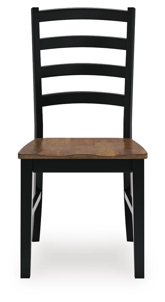 Wildenauer Dining Chairs (Set of 2) - D634-01X2 - product view or room setting; set of 2; individual included-item views (supplier image 5)
