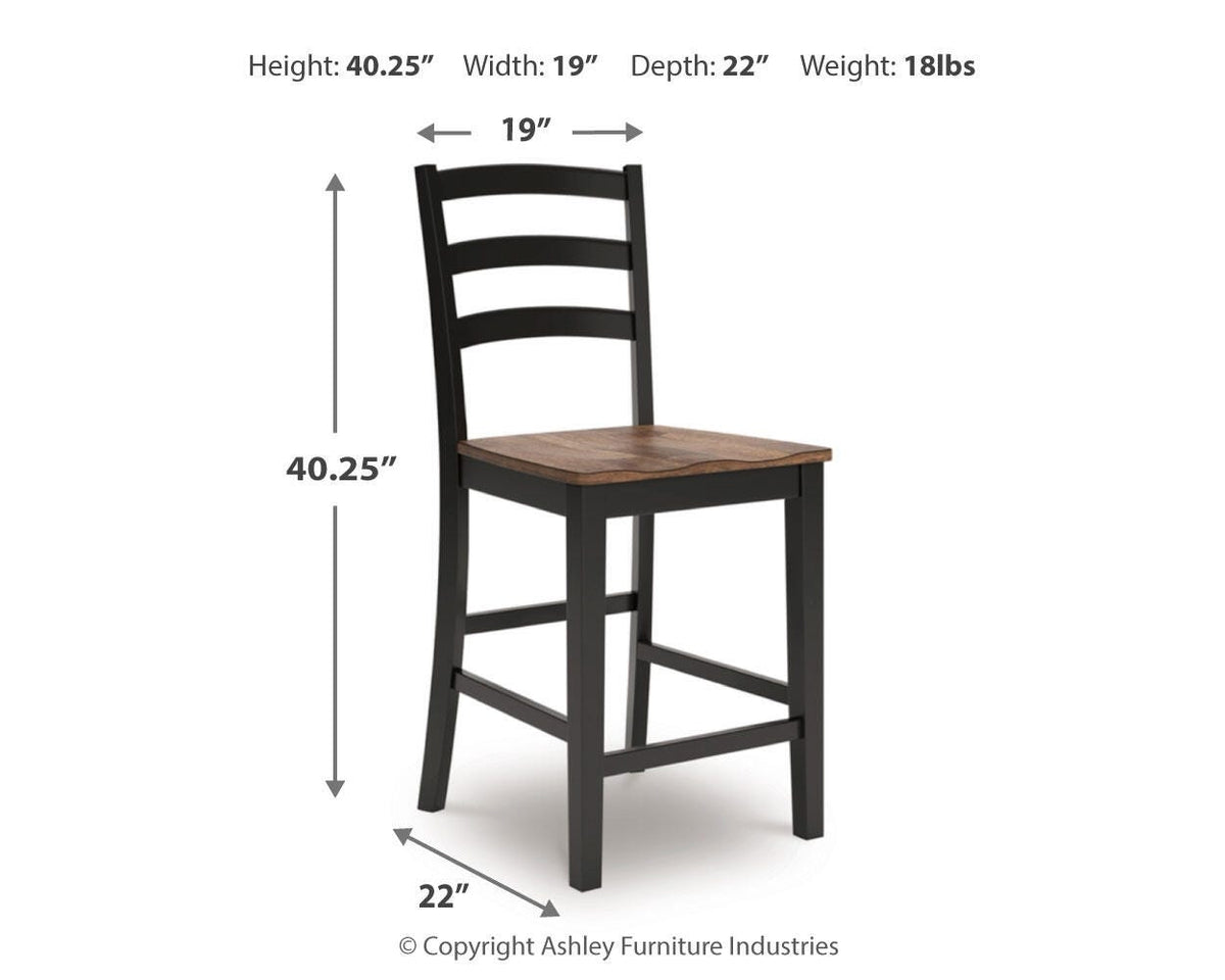 Wildenauer Dining Room Sets - D634D9 - approximate manufacturer dimensions (supplier image 64)