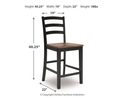 Wildenauer Dining Room Sets - D634D9 - approximate manufacturer dimensions (supplier image 64)