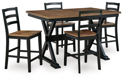 Wildenauer Dining Room Sets - D634D9 - product view or room setting; complete kit and included component views (supplier image 53)