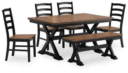 Wildenauer Dining Room Sets - D634D2 - product view or room setting; complete kit and included component views (supplier image 2)