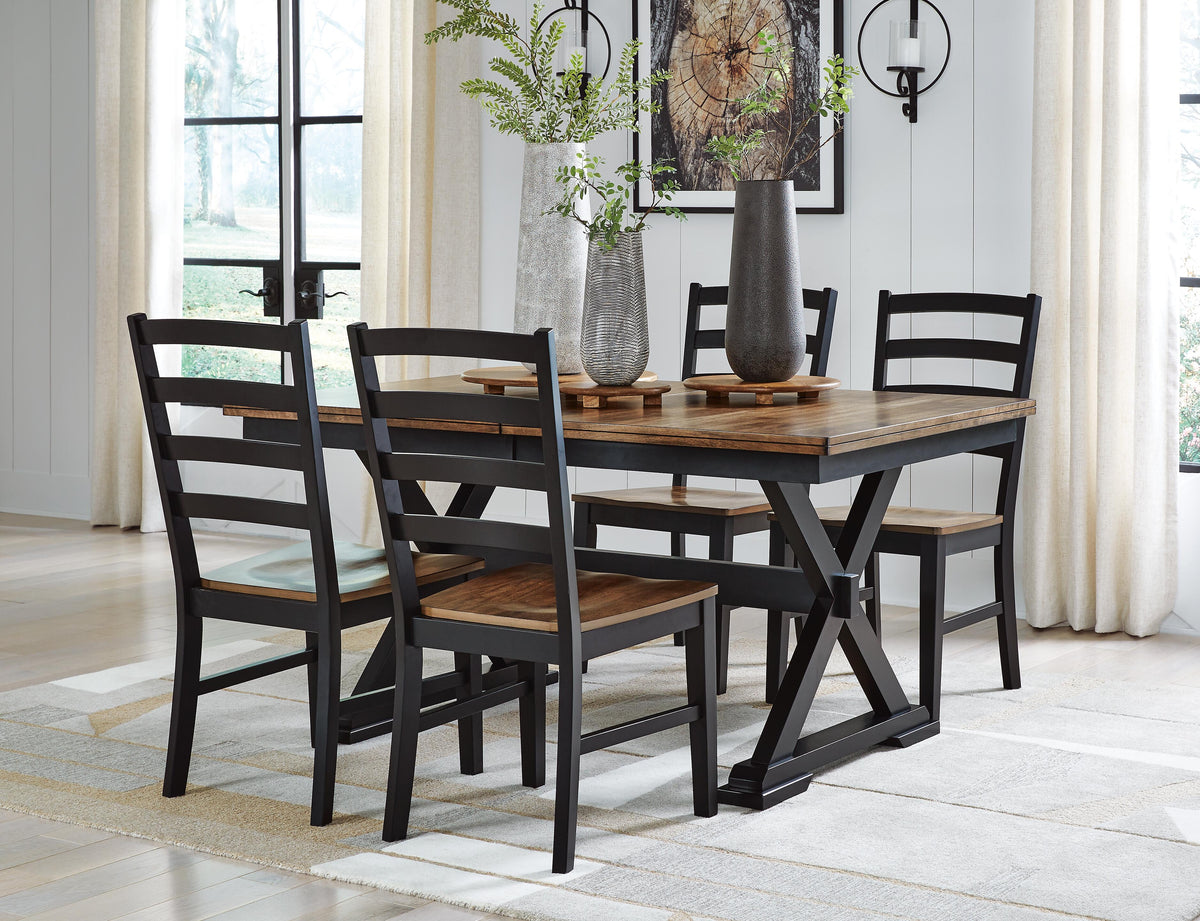Wildenauer Dining Room Sets - D634D1 - product view or room setting; complete kit and included component views (supplier image 31)