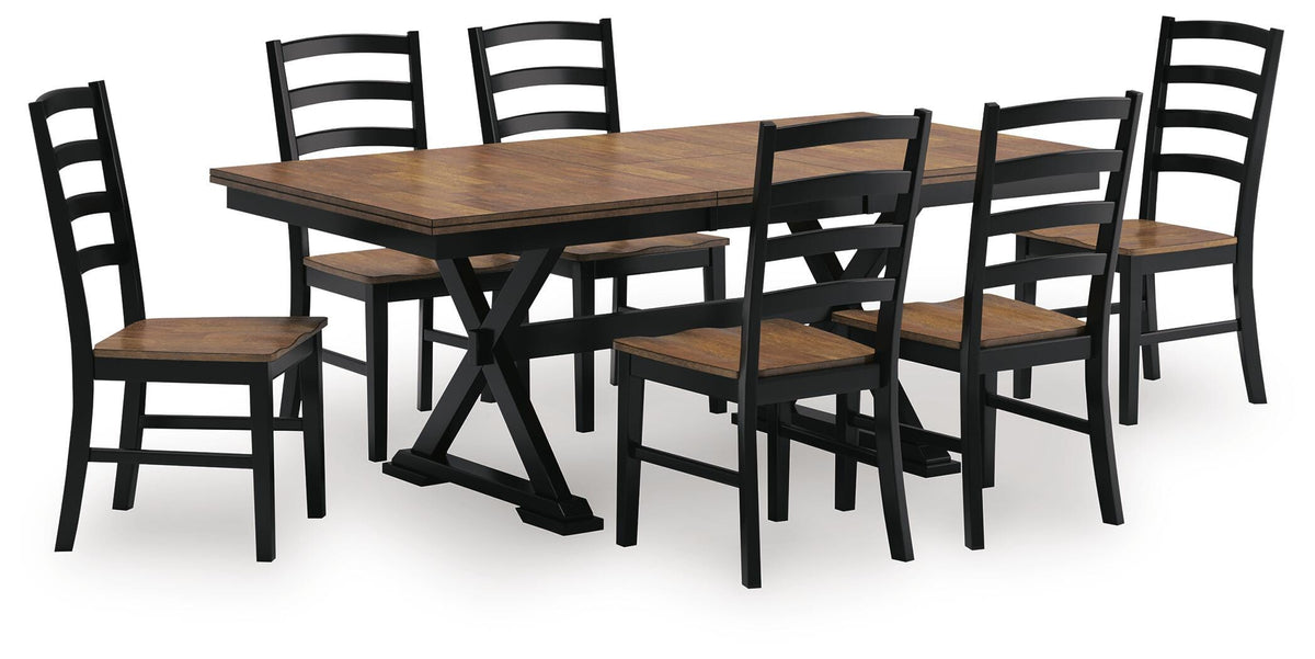 Wildenauer Dining Room Sets - D634D4 - product view or room setting; complete kit and included component views (supplier image 29)
