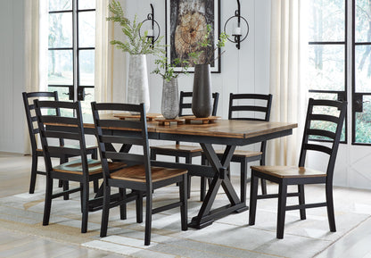 Wildenauer Dining Room Sets - D634D4 - product view or room setting; complete kit and included component views (supplier image 28)