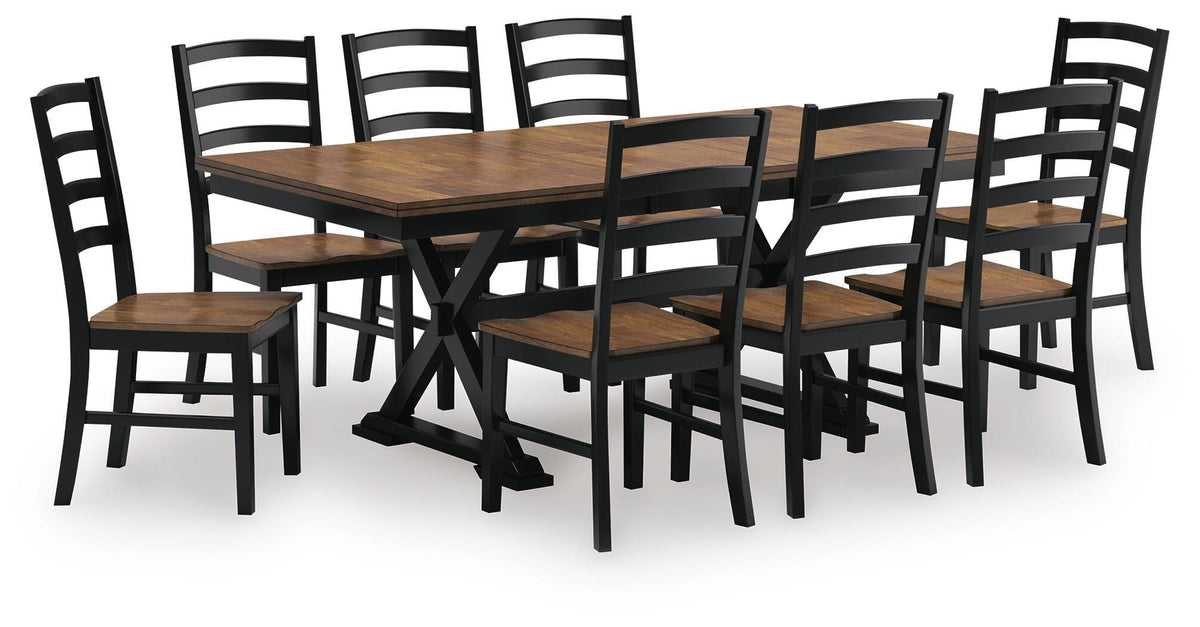 Wildenauer Dining Room Sets - D634D5 - product view or room setting; complete kit and included component views (supplier image 32)