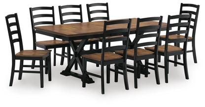 Wildenauer Dining Room Sets - D634D5 - product view or room setting; complete kit and included component views (supplier image 32)