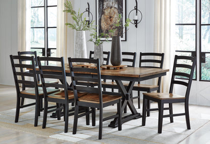 Wildenauer Dining Room Sets - D634D5 - product view or room setting; complete kit and included component views (supplier image 33)