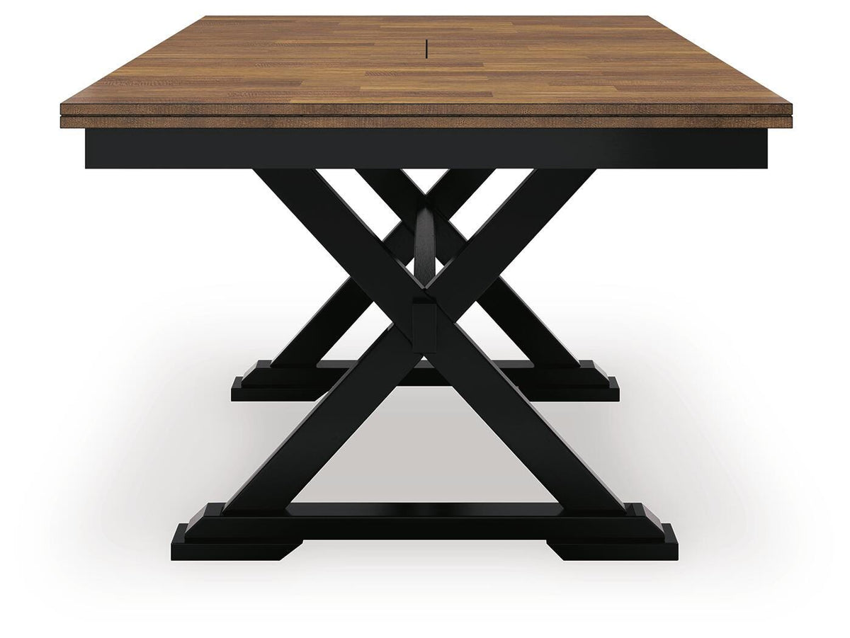 Wildenauer Dining Extension Table - D634-35 - product view or room setting; only dining table included (supplier image 4)