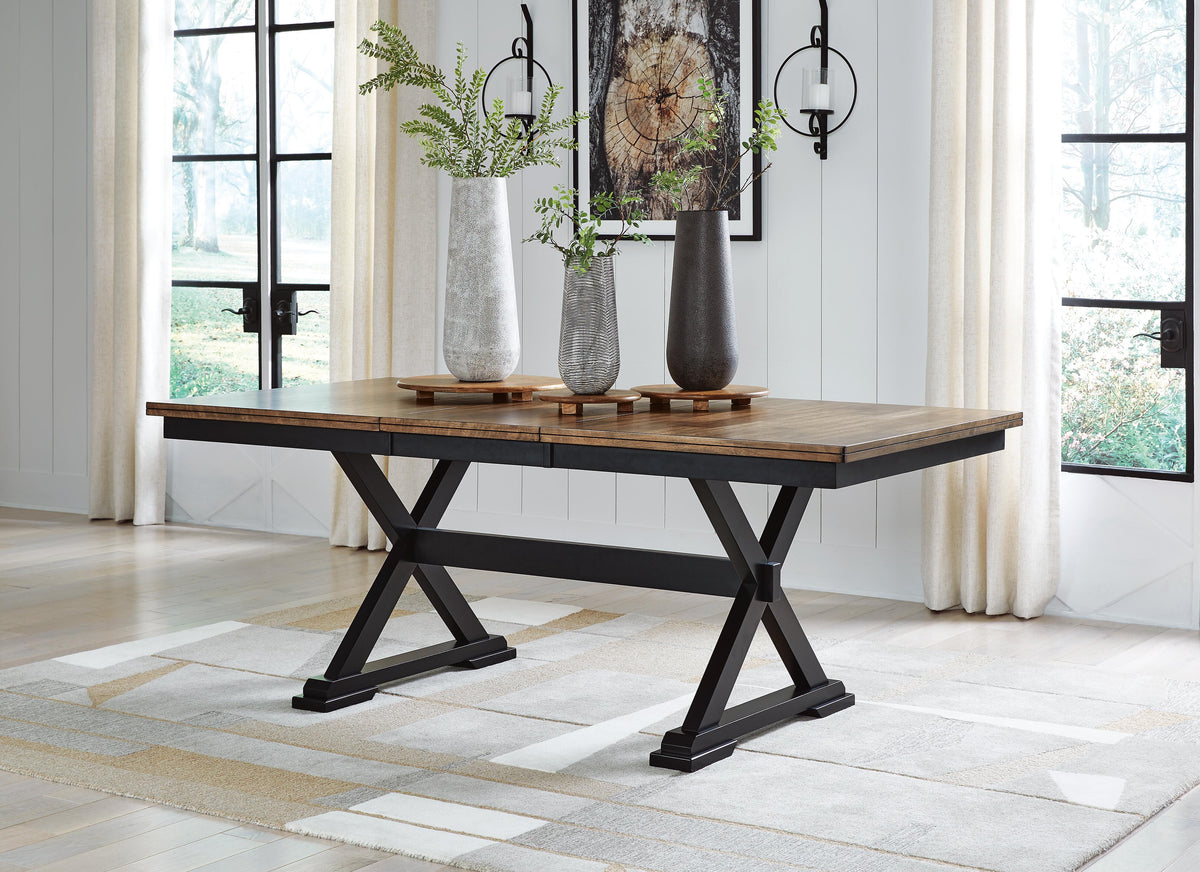 Wildenauer Dining Extension Table - D634-35 - product view or room setting; only dining table included (supplier image 2)