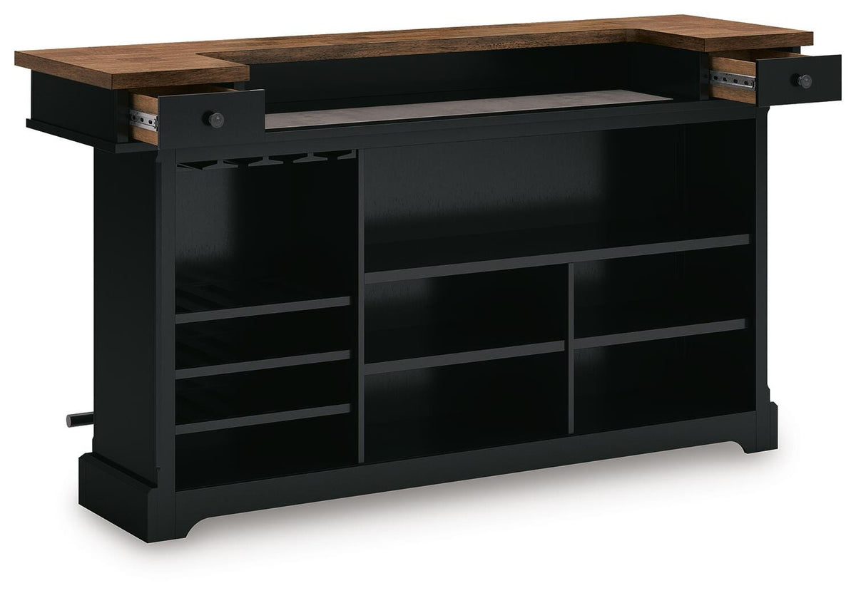 Wildenauer 78" Bar - D634-65 - product view or room setting; only bar included (supplier image 4)