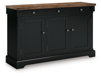 Wildenauer Dining Buffet - D634-80 - product view or room setting; only dining room storage included (supplier image 1)
