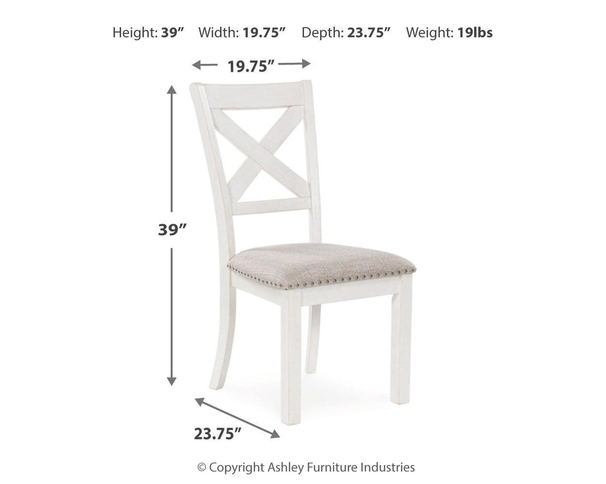 Robbinsdale Dining Chairs (Set of 2) - D642-01X2 - approximate manufacturer dimensions (supplier image 8)