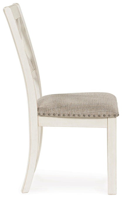 Robbinsdale Dining Chairs (Set of 2) - D642-01X2 - product view or room setting; set of 2; individual included-item views (supplier image 6)