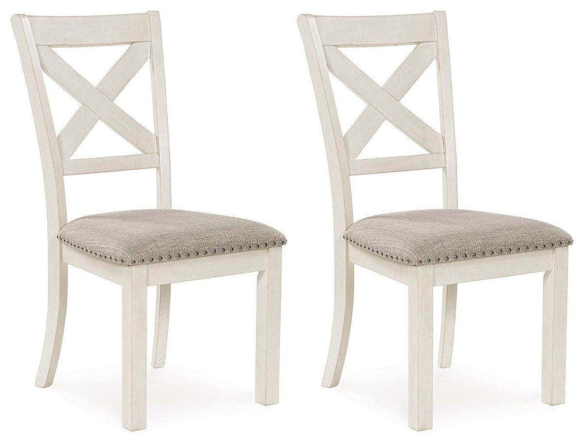 Robbinsdale Dining Chairs (Set of 2) - D642-01X2 - product view or room setting; set of 2; individual included-item views (supplier image 9)