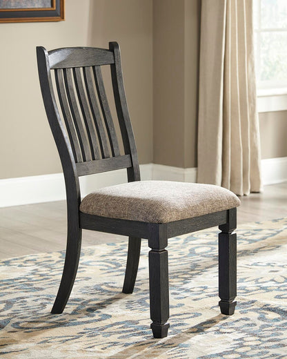 Tyler Creek Dining Chairs (Set of 2) - D736-01X2 - product view or room setting; set of 2; individual included-item views (supplier image 9)