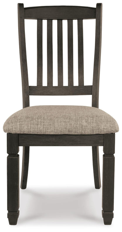 Tyler Creek Dining Chairs (Set of 2) - D736-01X2 - product view or room setting; set of 2; individual included-item views (supplier image 11)