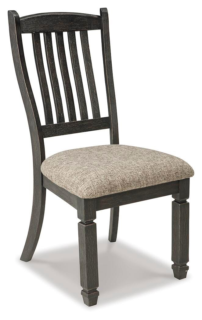 Tyler Creek Dining Chairs (Set of 2) - D736-01X2 - product view or room setting; set of 2; individual included-item views (supplier image 10)