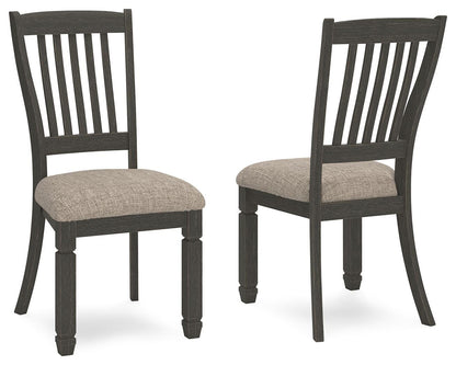 Tyler Creek Dining Chairs (Set of 2) - D736-01X2 - product view or room setting; set of 2; individual included-item views (supplier image 8)