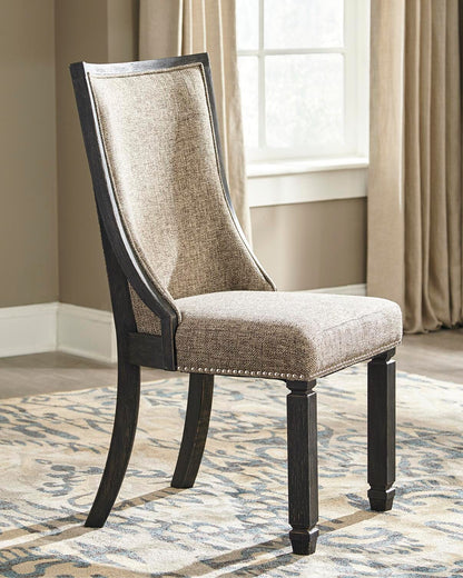 Tyler Creek Dining Chairs (Set of 2) - D736-02X2 - product view or room setting; set of 2; individual included-item views (supplier image 7)