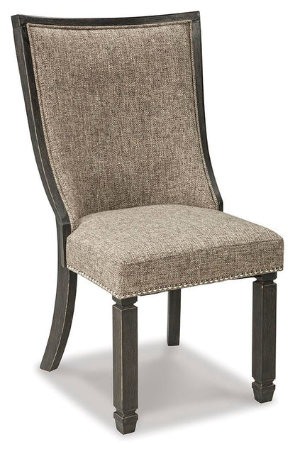 Tyler Creek Dining Chairs (Set of 2) - D736-02X2 - product view or room setting; set of 2; individual included-item views (supplier image 3)