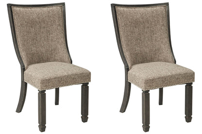 Tyler Creek Dining Chairs (Set of 2) - D736-02X2 - product view or room setting; set of 2; individual included-item views (supplier image 4)