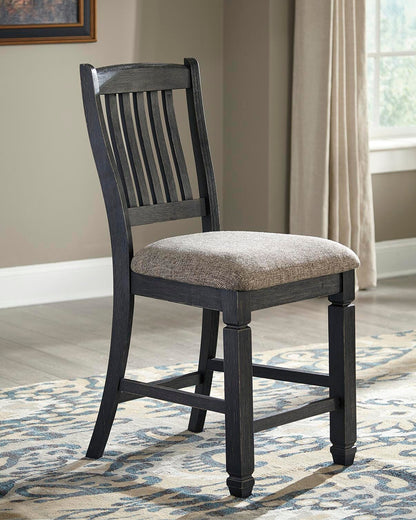 Tyler Creek Bar Stools (Set of 2) - D736-124X2 - product view or room setting; set of 2; individual included-item views (supplier image 2)