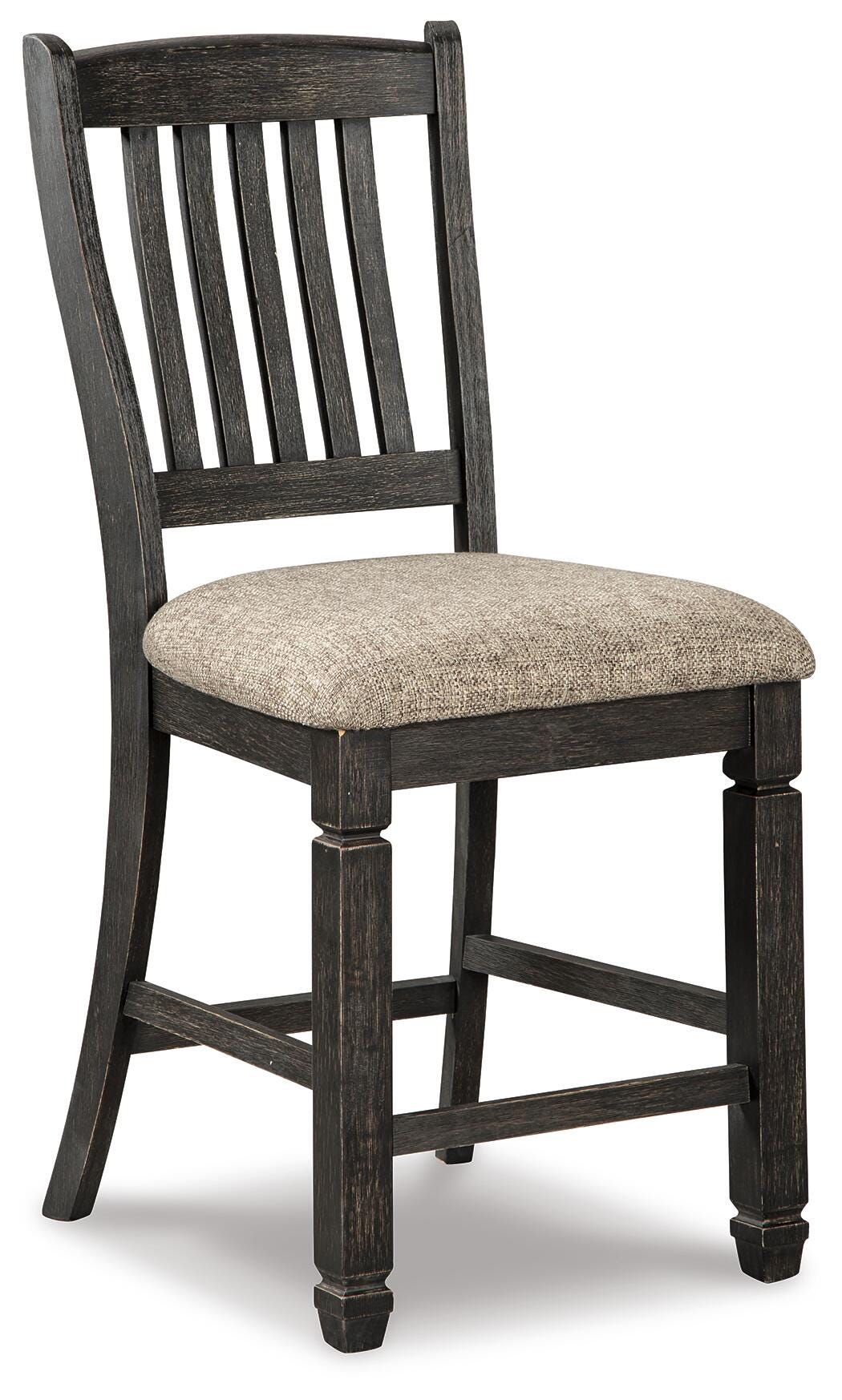 Tyler Creek Bar Stools (Set of 2) - D736-124X2 - product view or room setting; set of 2; individual included-item views (supplier image 3)
