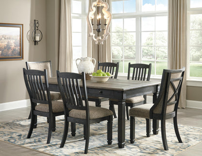 Tyler Creek Dining Chairs (Set of 2) - D736-01X2 - product view or room setting; set of 2; individual included-item views (supplier image 17)