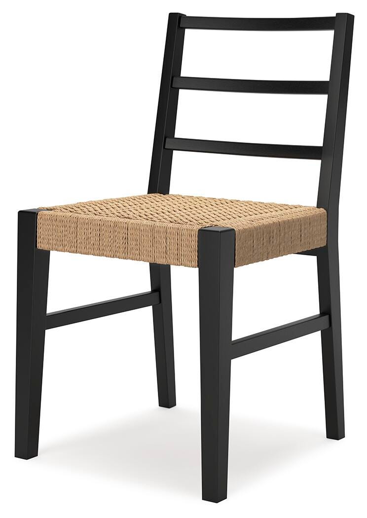 Isanti Dining Chairs (Set of 2) - D752-02X2 - product view or room setting; set of 2; individual included-item views (supplier image 3)