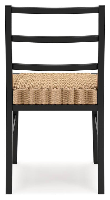 Isanti Dining Chairs (Set of 2) - D752-02X2 - product view or room setting; set of 2; individual included-item views (supplier image 7)