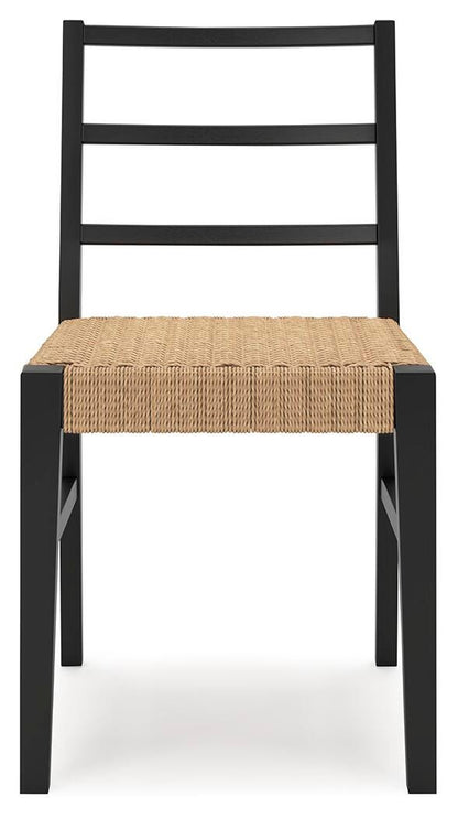 Isanti Dining Chairs (Set of 2) - D752-02X2 - product view or room setting; set of 2; individual included-item views (supplier image 5)