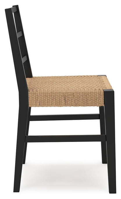 Isanti Dining Chairs (Set of 2) - D752-02X2 - product view or room setting; set of 2; individual included-item views (supplier image 8)