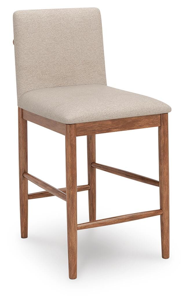 Isanti Bar Stools (Set of 2) - D752-124X2 - product view or room setting; set of 2; individual included-item views (supplier image 3)