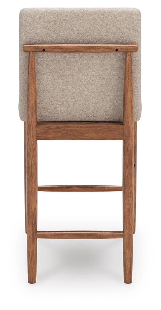 Isanti Bar Stools (Set of 2) - D752-124X2 - product view or room setting; set of 2; individual included-item views (supplier image 4)